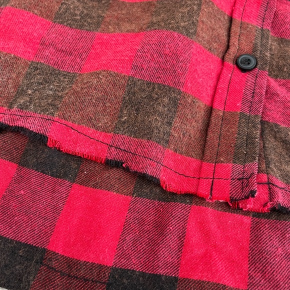 Jolie and Joy Red and Black Plaid Flannel - Picture 8 of 11